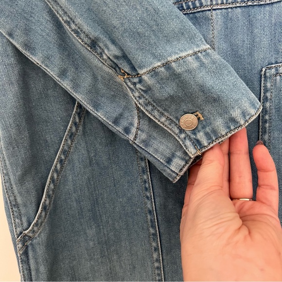 Madewell Denim Long-sleeved Jumper, Size XXS - Picture 4 of 8